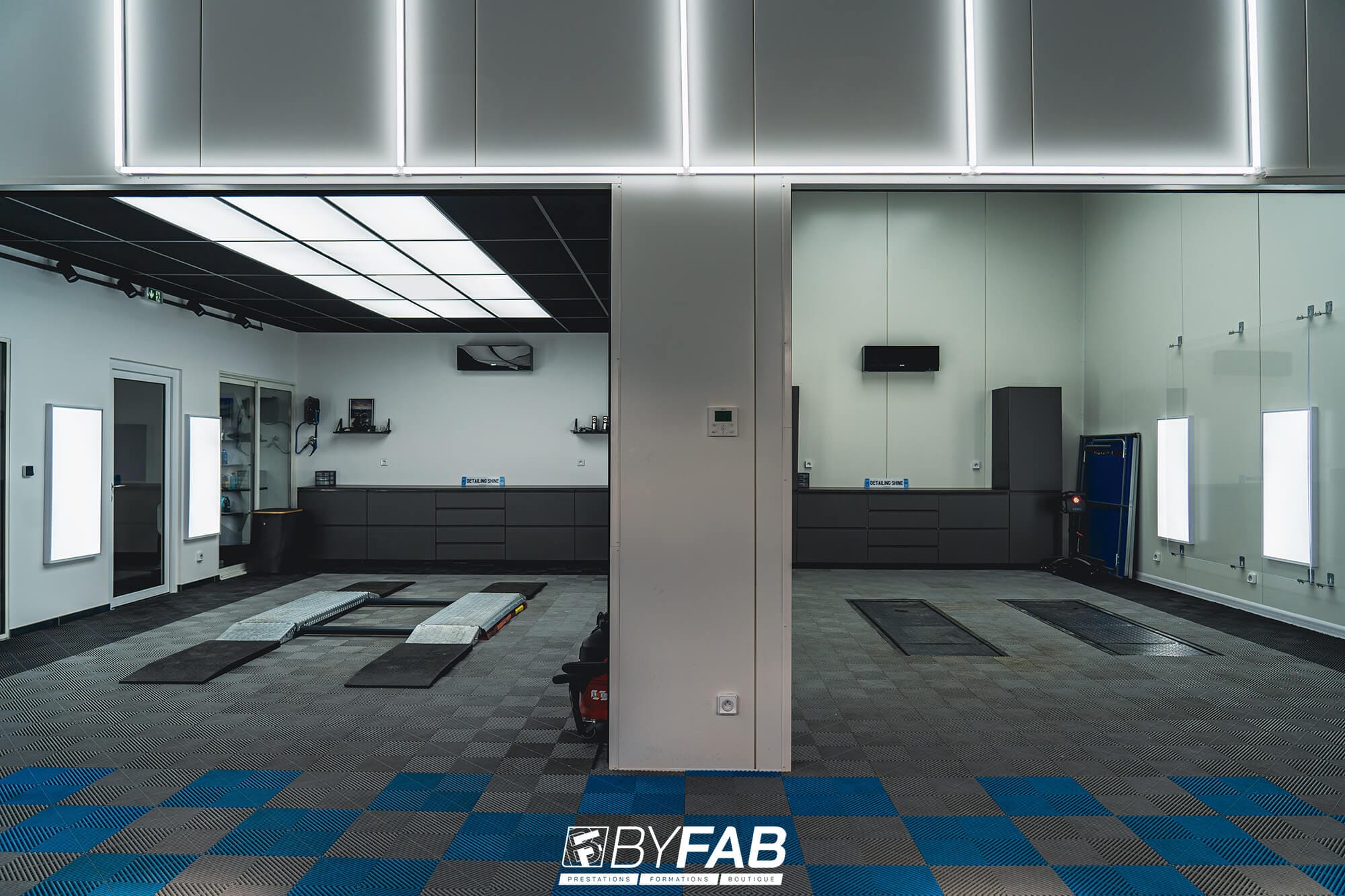 Studio avec les ponts baissés